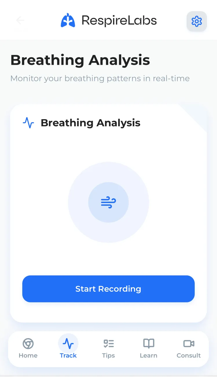 Real-time breathing analysis